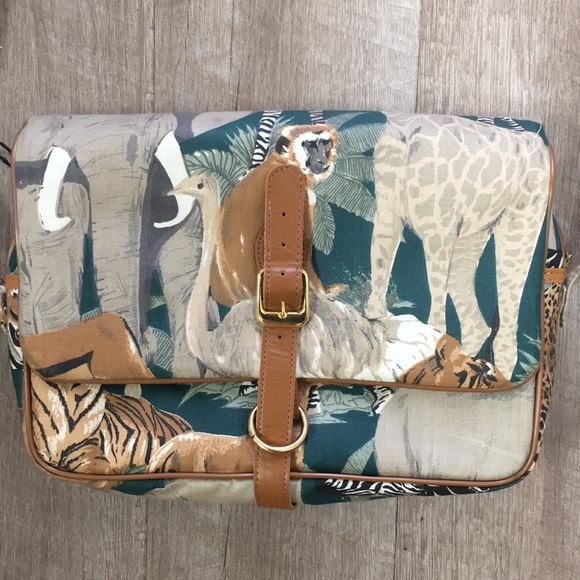 Herz 90’s vintage Safari travel crossbody purse bag - Picture 3 of 16